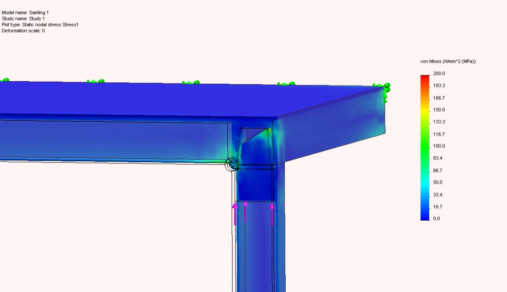 Safe Folding Table For Vitra by Jonas Trampedach